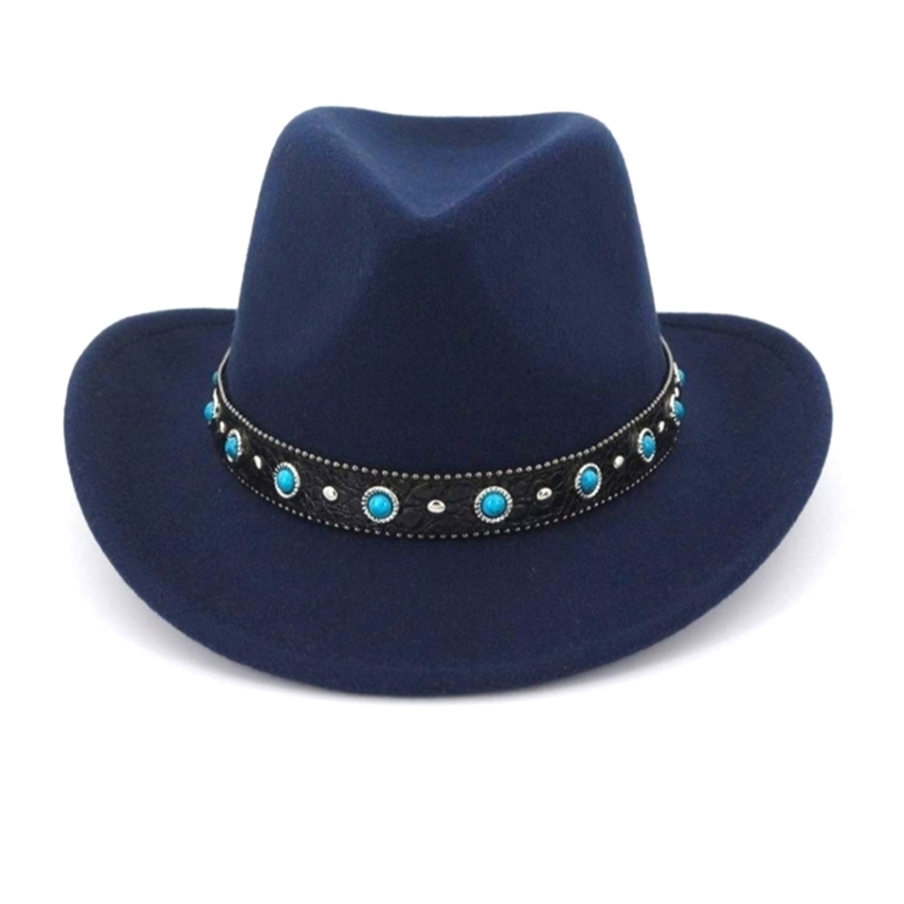 Wide Brim Turqoise Western Hat​